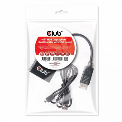 CLUB3D CSV-6200 répartiteur vidéo 2x Displayport