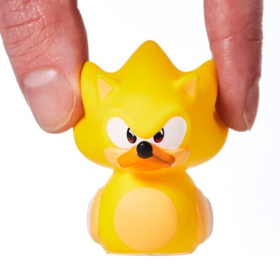 Numskull - Mini TUBBZ Canard de bain - Sonic le Hérisson - Super Sonic (Édition baignoire) - 8cm